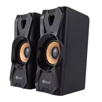 Kisonli U-9003 Reproduktory AUX, 2x3W - Černá