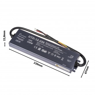 T-led LED zdroj 12V 250W UTD-12-250 Záruka 5 let Varianta: LED zdroj 12V 250W UTD-12-250 Záruka 5 let