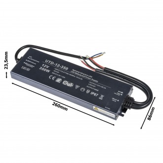 T-led LED zdroj 12V 350W UTD-12-350 Záruka 5 let Varianta: LED zdroj 12V 350W UTD-12-350 Záruka 5 let