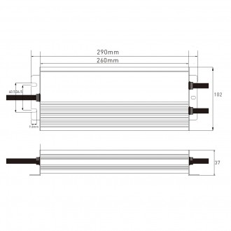 T-led LED zdroj 12V 600W SLIM-12V-600W Varianta: LED zdroj 12V 600W SLIM-12V-600W