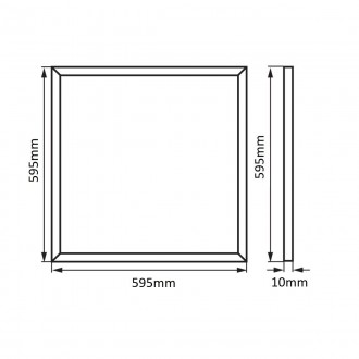 T-led LED panel ELP6060 48W 60x60cm Varianta: Denní bílá