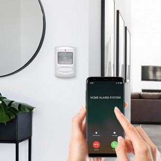 Solight GSM alarm, pohybový senzor, dálk. ovl., bílý