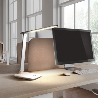 Solight LED stolní lampička 10W, 490lm, změna CCT, stmívání, bílá