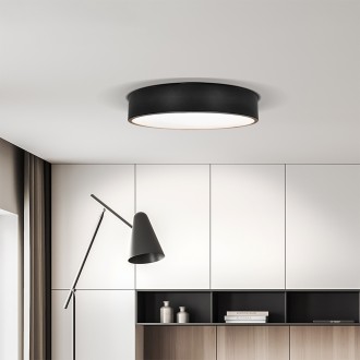 Solight LED stropní osvětlení LECCE, 3CCT, 36W, 2100lm, 30cm, 3000/4000/6000K, černá