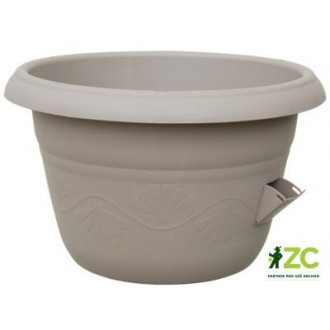 Žardina samozavlažovací Siesta bez závěsu - taupe 35 cm
