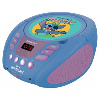Svítící Bluetooth CD přehrávač Disney Stitch