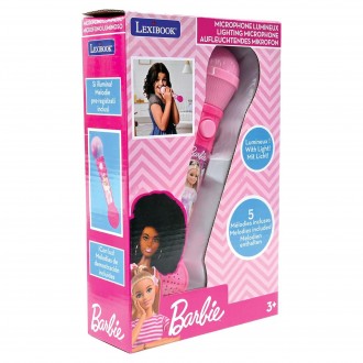 Svítící mikrofon Barbie s melodiemi