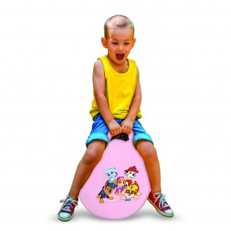 Nafukovací skákací míč 45 cm růžový Tlapková Patrola
