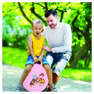 Nafukovací skákací míč 45 cm růžový Tlapková Patrola