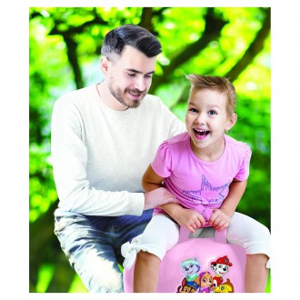 Nafukovací skákací míč 45 cm růžový Tlapková Patrola