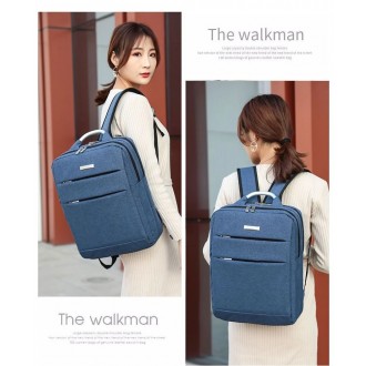 DeTech Batoh na notebook, 15,6", modrý