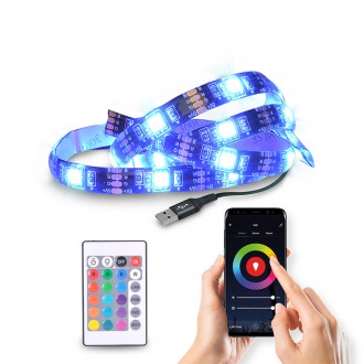 Solight LED WIFI smart RGB pásek pro TV, 4x50cm, USB