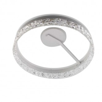 NEDES LED luxusní stropní křišťálové svítidlo s dálkovým ovladačem 86W - TA1306/W