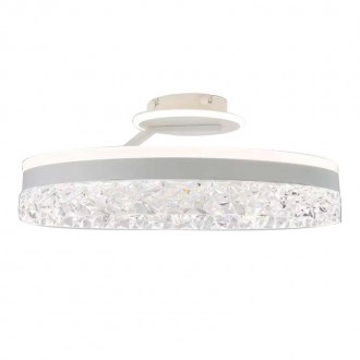 NEDES LED luxusní stropní křišťálové svítidlo s dálkovým ovladačem 86W - TA1306/W