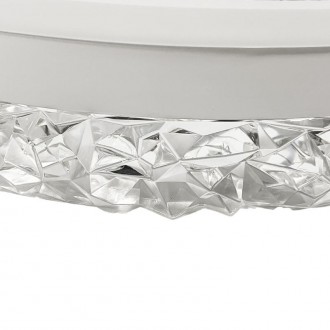 NEDES LED luxusní stropní křišťálové svítidlo s dálkovým ovladačem 86W - TA1306/W