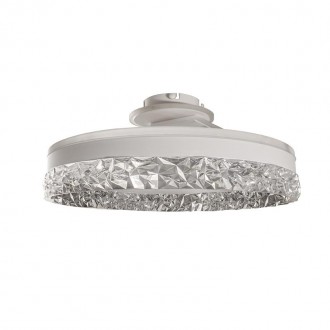 NEDES LED luxusní stropní křišťálové svítidlo s dálkovým ovladačem 86W - TA1306/W