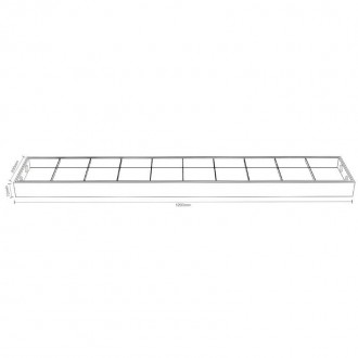 NEDES Bílé svítidlo na 2 x T8 ( 120cm LED trubice ) - TL302
