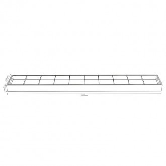 NEDES Bílé svítidlo na 2 x T8 ( 120cm LED trubice ) - TL301