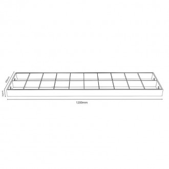 NEDES Bílé svítidlo na 2 x T8 ( 120cm LED trubice ) - TL303