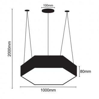 NEDES LED svítidlo 100W / 4000K - LCL7323-H