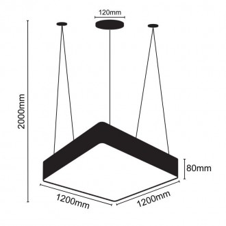 NEDES LED svítidlo 240W / 4000K - LCL7224-H