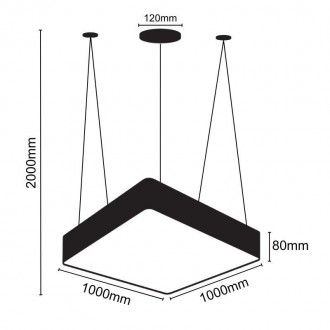 NEDES LED svítidlo 170W / 4000K - LCL7223-H