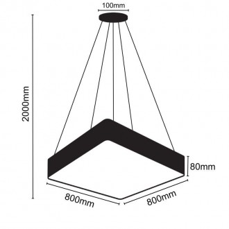 NEDES LED svítidlo 110W / 4000K - LCL7222-H