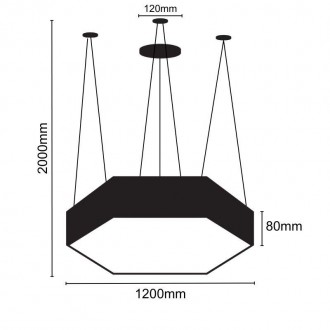 NEDES LED svítidlo 120W / 4000K - LCL7324-H