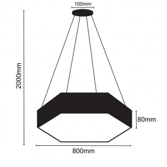 NEDES LED svítidlo 70W / 4000K - LCL7322-H