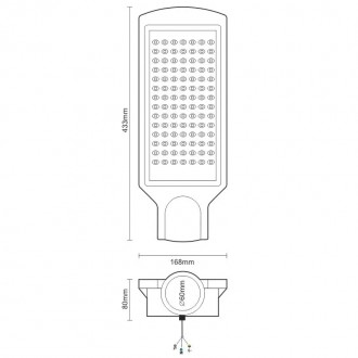NEDES LED pouliční svítidlo 100W / 4000K - LSL323N
