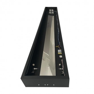 NEDES Černé svítidlo na 2 x T8 ( 120cm LED trubice ) - TL302B