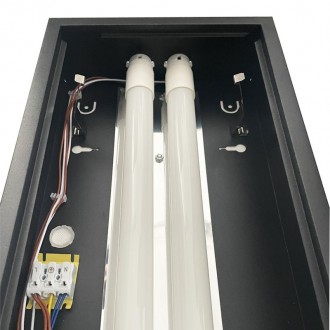 NEDES Černé svítidlo na 2 x T8 ( 120cm LED trubice ) - TL302B