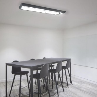 NEDES Černé svítidlo na 2 x T8 ( 120cm LED trubice ) - TL302B