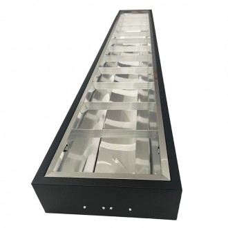 NEDES Černé svítidlo na 2 x T8 ( 120cm LED trubice ) - TL302B