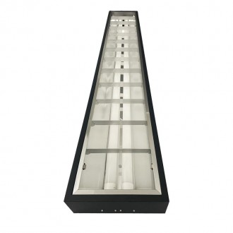 NEDES Černé svítidlo na 2 x T8 ( 120cm LED trubice ) - TL302B