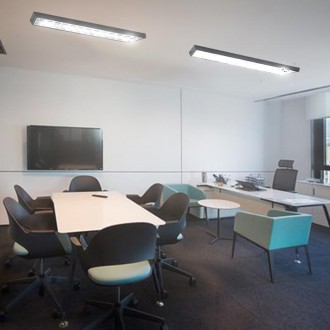NEDES Černé svítidlo na 2 x T8 ( 120cm LED trubice ) - TL302B