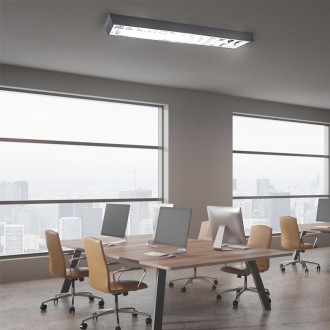NEDES Černé svítidlo na 2 x T8 ( 120cm LED trubice ) - TL301B