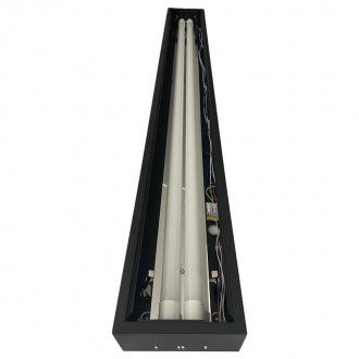 NEDES Černé svítidlo na 2 x T8 ( 120cm LED trubice ) - TL301B