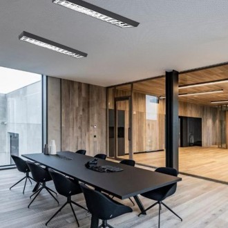 NEDES Černé svítidlo na 2 x T8 ( 120cm LED trubice ) - TL301B