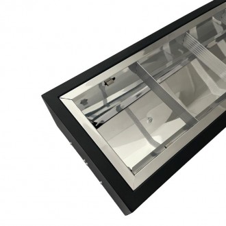 NEDES Černé svítidlo na 2 x T8 ( 120cm LED trubice ) - TL301B