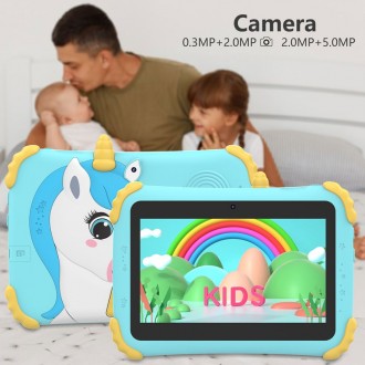 DeTech Dětský tablet 2kid-17, 7" - modrá