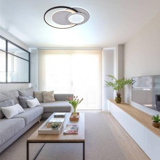 NEDES LED stropní svítidlo s dálkovým ovladačem 80W - J1333/W