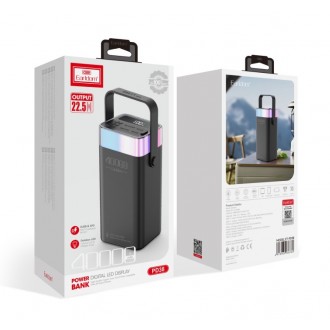 DeTech Powerbanka Earldom ET-PD38, 40 000mAh - černá
