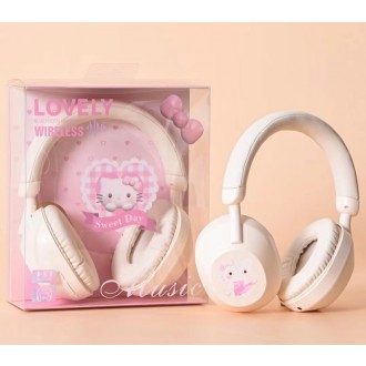 DeTech Bluetooth Sluchátka Gjby XY-89 - bežová, pro kluci
