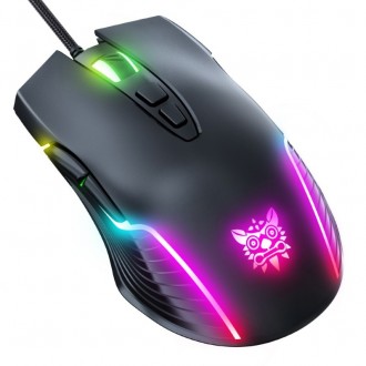 DeTech Onikuma CW905 Bezdrátová herní myš 7D, RGB - černá