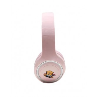 DeTech Bluetooth Sluchátka Gjby CA-044 - růžová
