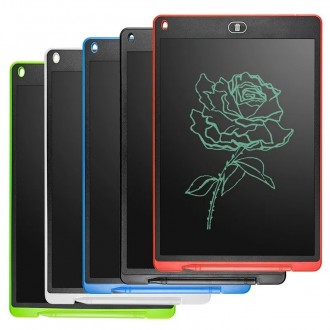 DeTech Dětská kreslící podložka - Kids LCD K10, 12" - bílý