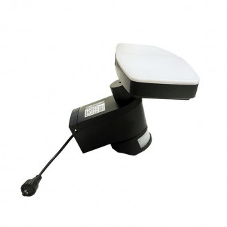 NEDES LED černé vnější solární svítidlo se senzorem 12W / 3000K - 4100K - 6500K - LS023