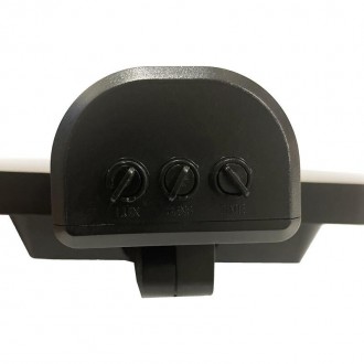 NEDES LED černé vnější solární svítidlo se senzorem 12W / 3000K - 4100K - 6500K - LS022