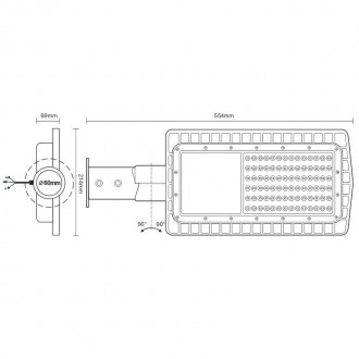 NEDES LED pouliční svítidlo 60W / 5000K - LSL722